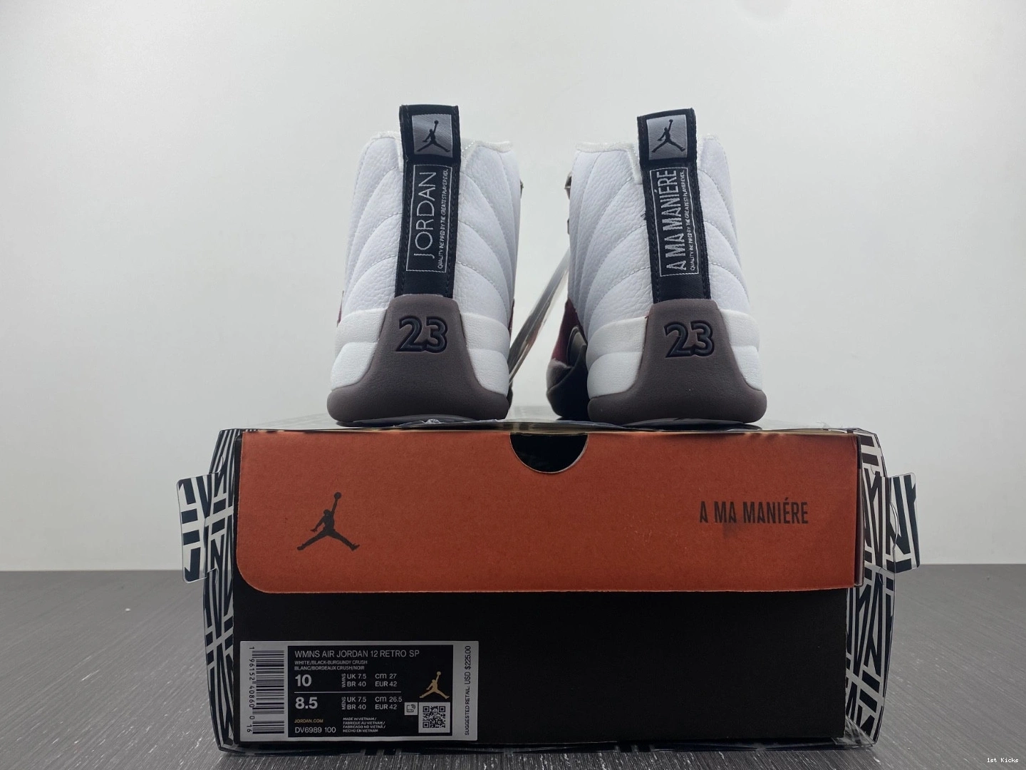Maniere Jordan 12 Air  Ma A DV6989-100  White  0922